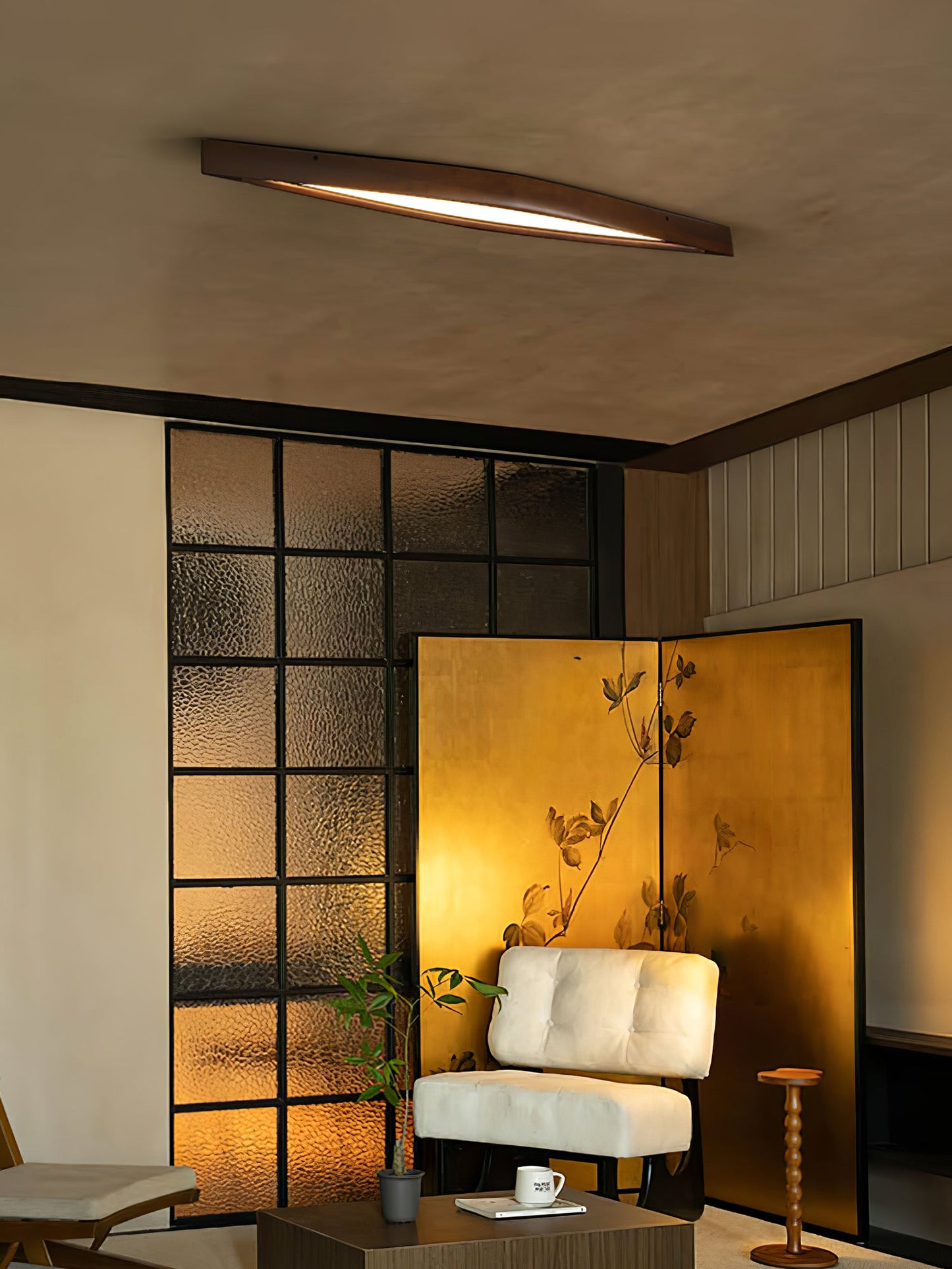 Horizon Linear Wood Flushmount