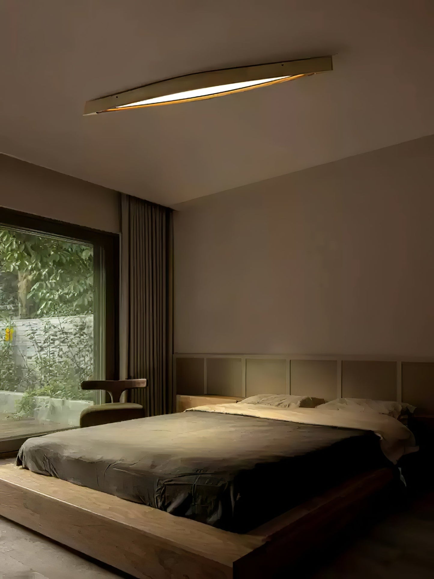 Horizon Linear Wood Flushmount