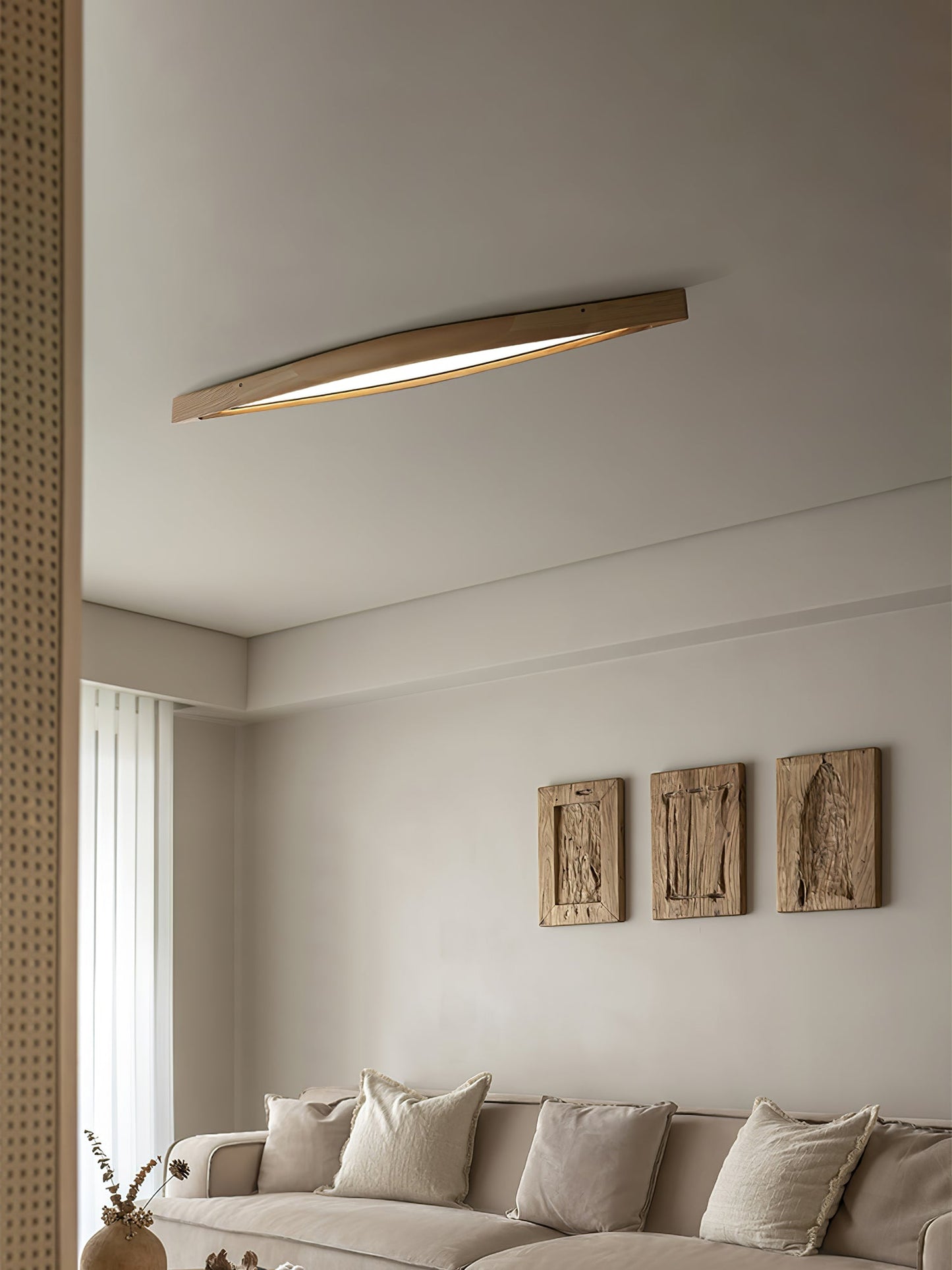 Horizon Linear Wood Flushmount