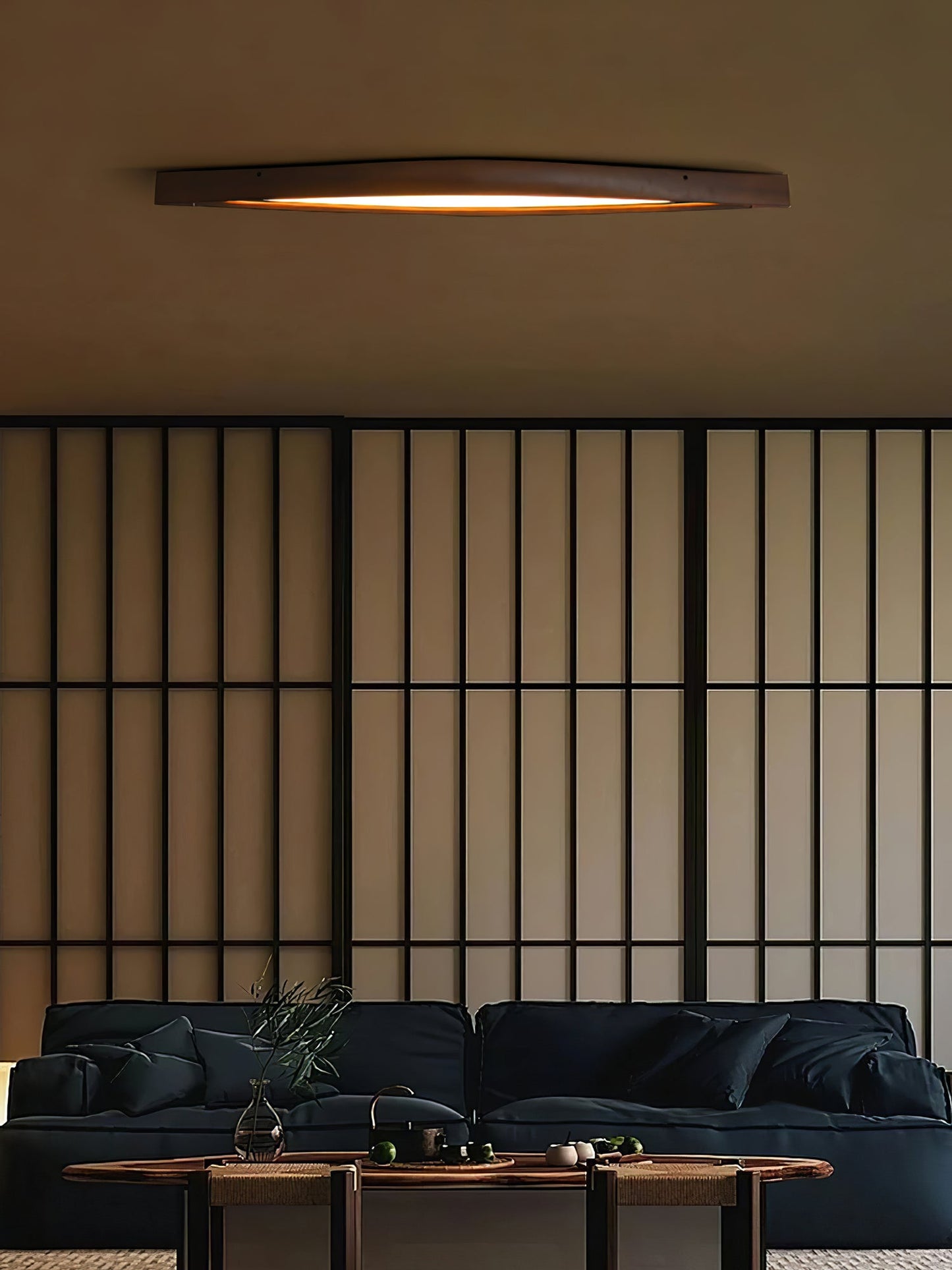 Horizon Linear Wood Flushmount