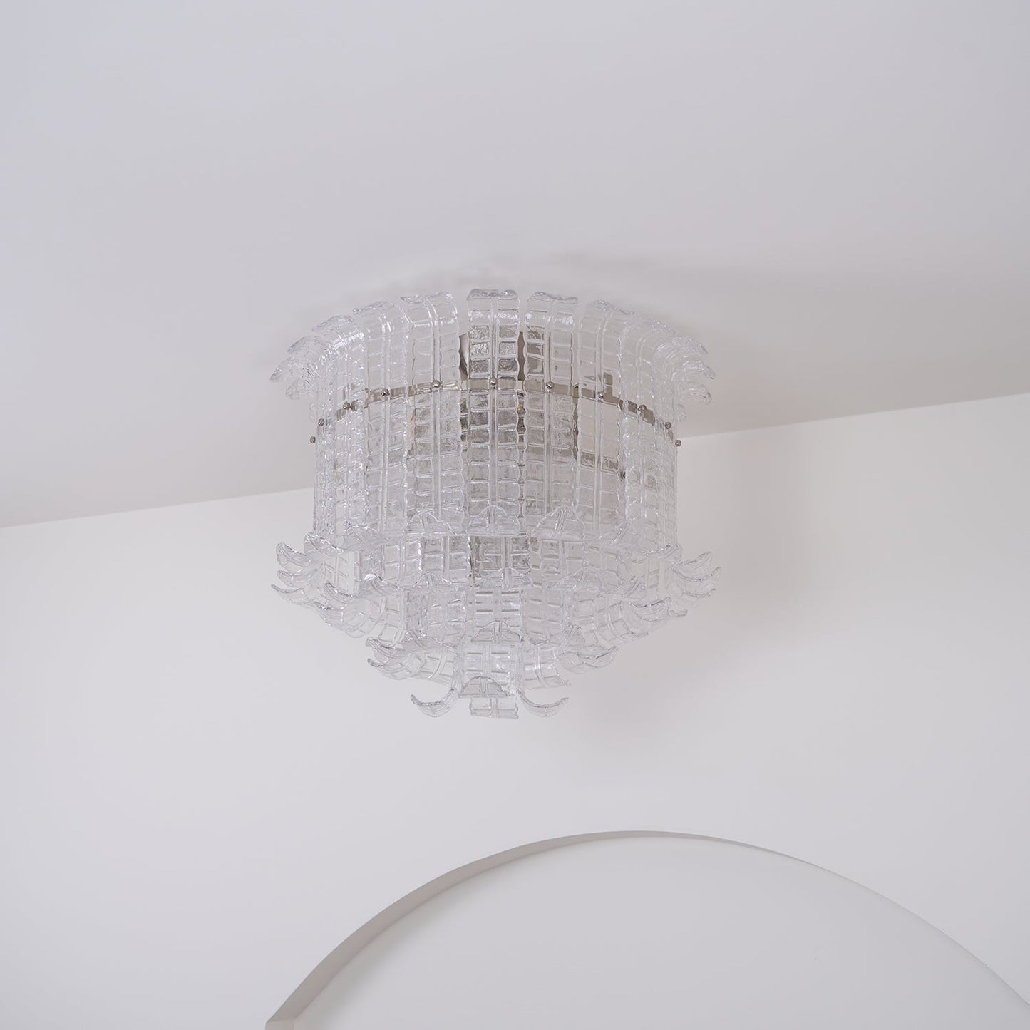 Calista Murano Glass Flushmount
