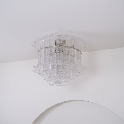 Calista Murano Glass Flushmount