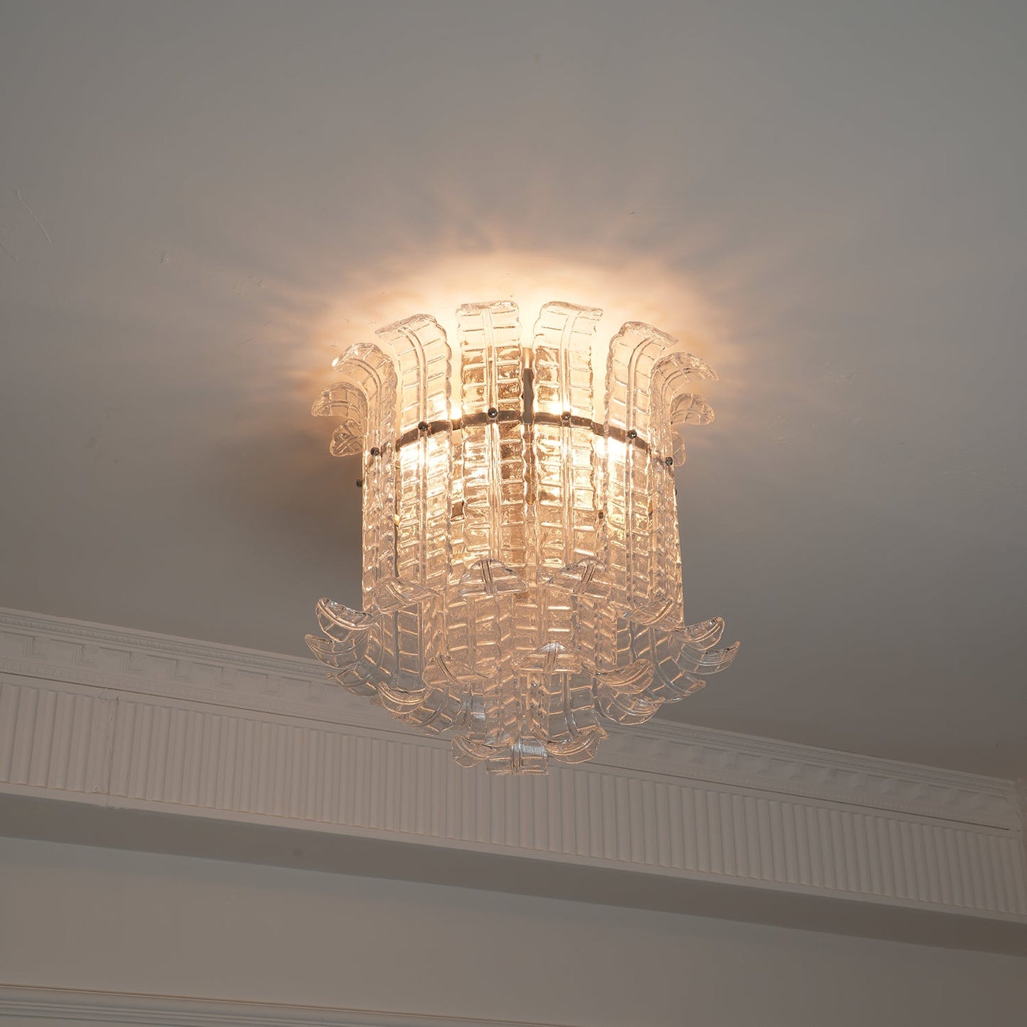 Calista Murano Glass Flushmount