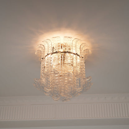 Calista Murano Glass Flushmount