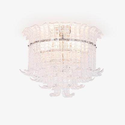 Calista Murano Glass Flushmount
