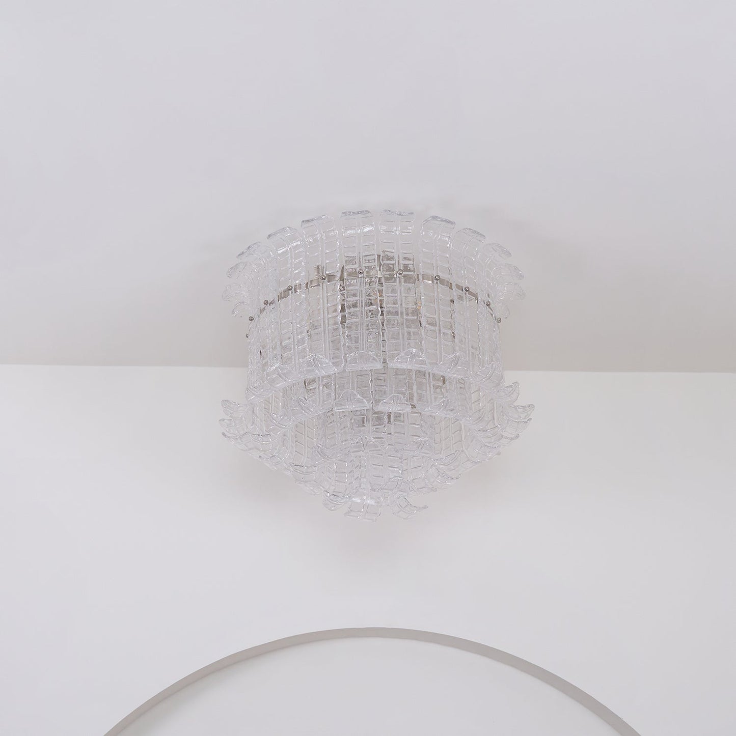 Calista Murano Glass Flushmount