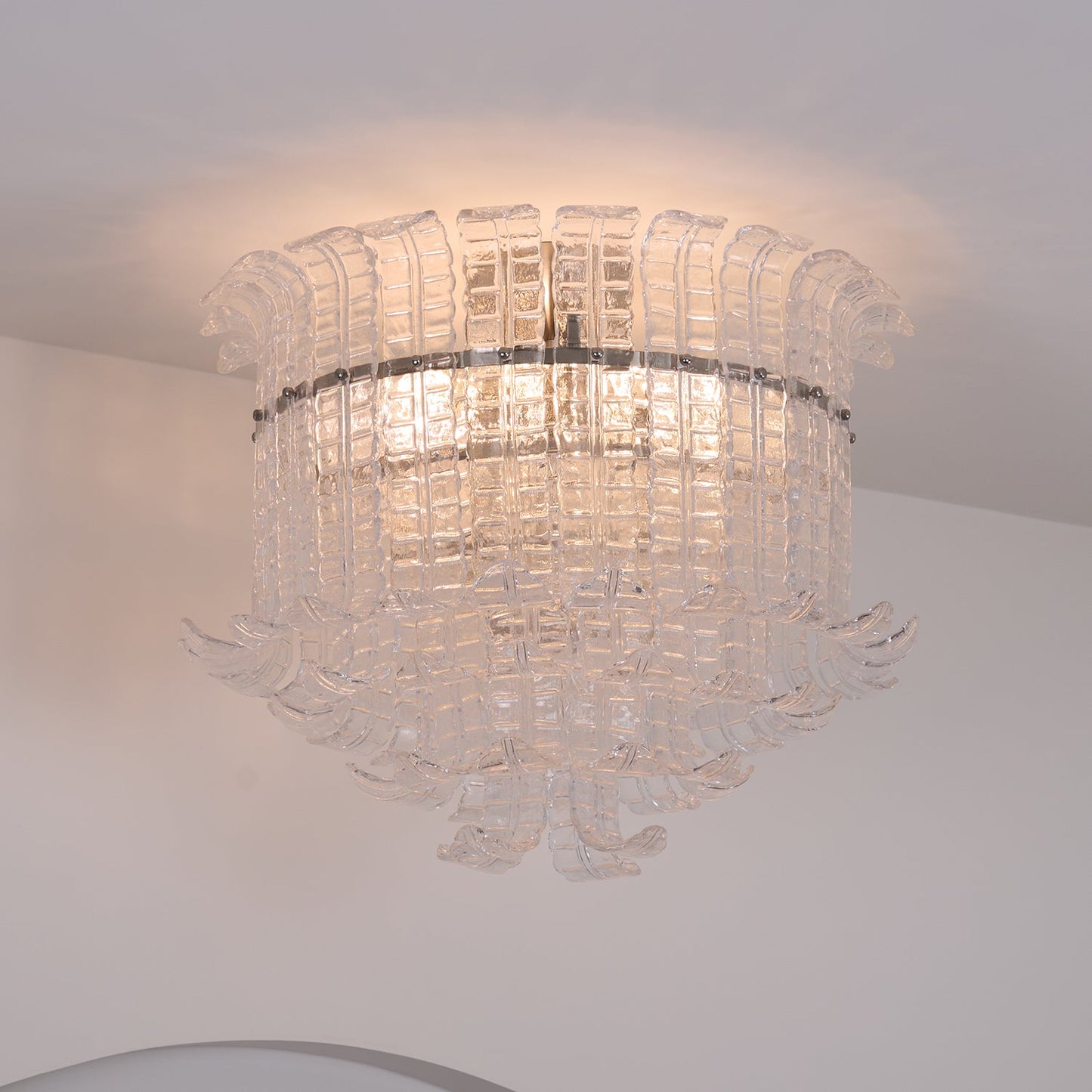 Calista Murano Glass Flushmount