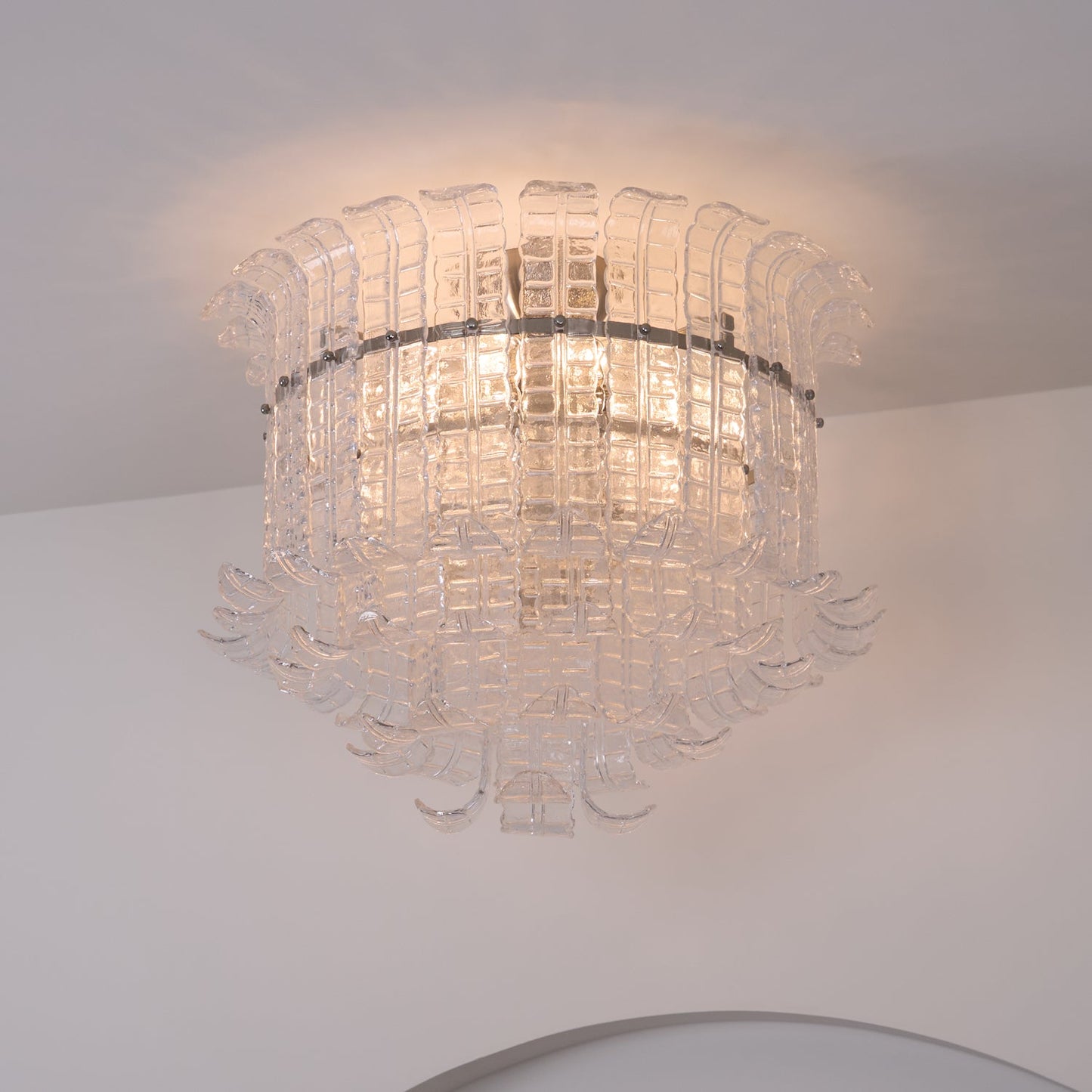 Calista Murano Glass Flushmount