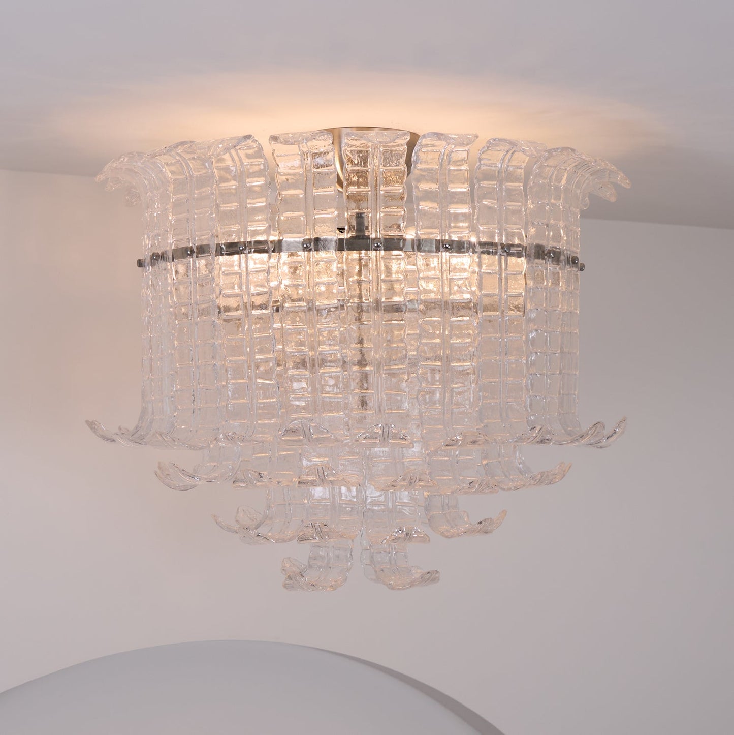 Calista Murano Glass Flushmount