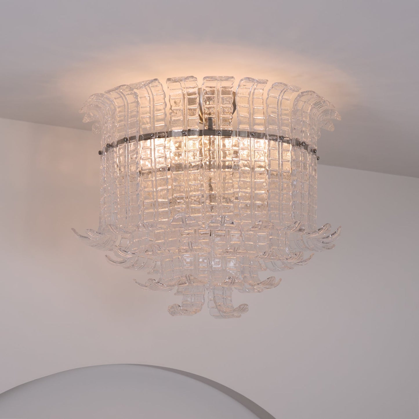 Calista Murano Glass Flushmount