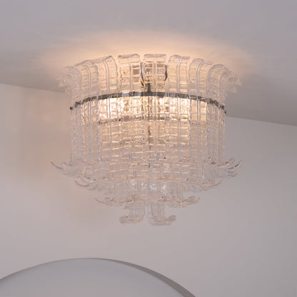 Calista Murano Glass Flushmount
