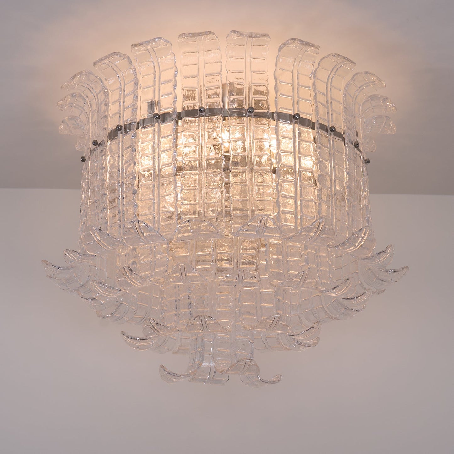 Calista Murano Glass Flushmount