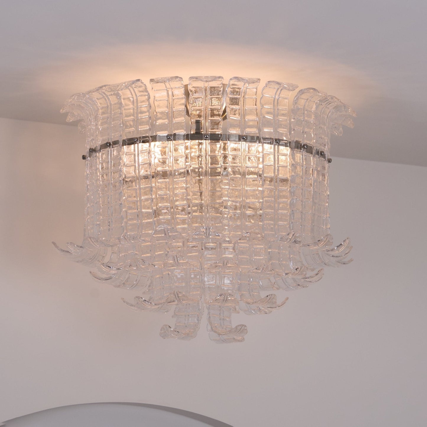 Calista Murano Glass Flushmount