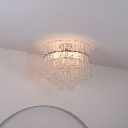 Calista Murano Glass Flushmount