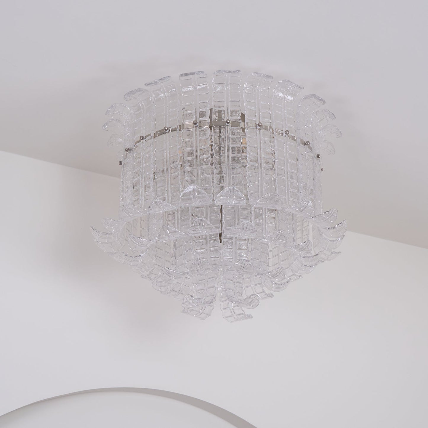 Calista Murano Glass Flushmount