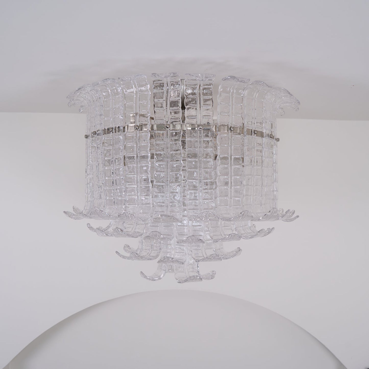 Calista Murano Glass Flushmount