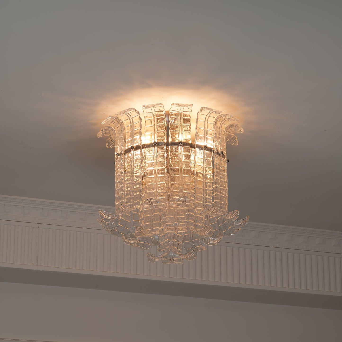 Calista Murano Glass Flushmount