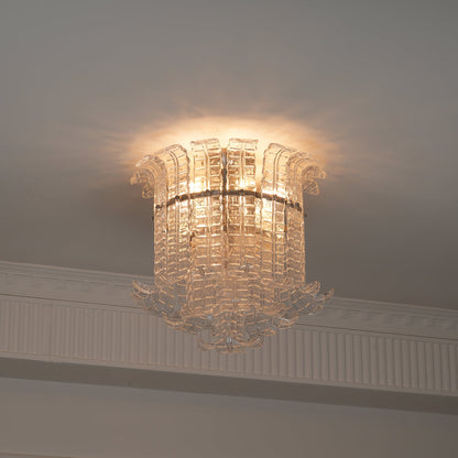 Calista Murano Glass Flushmount