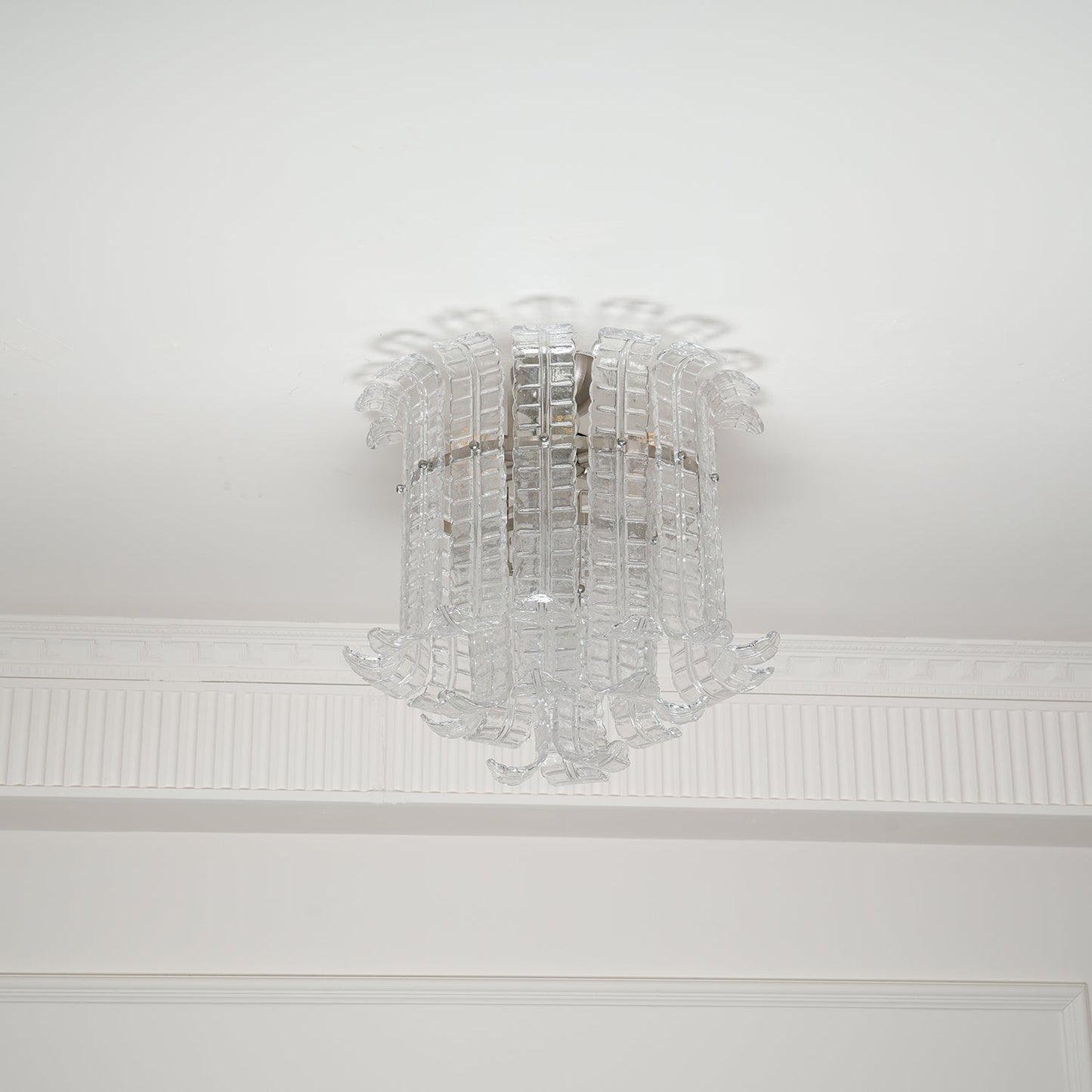 Calista Murano Glass Flushmount