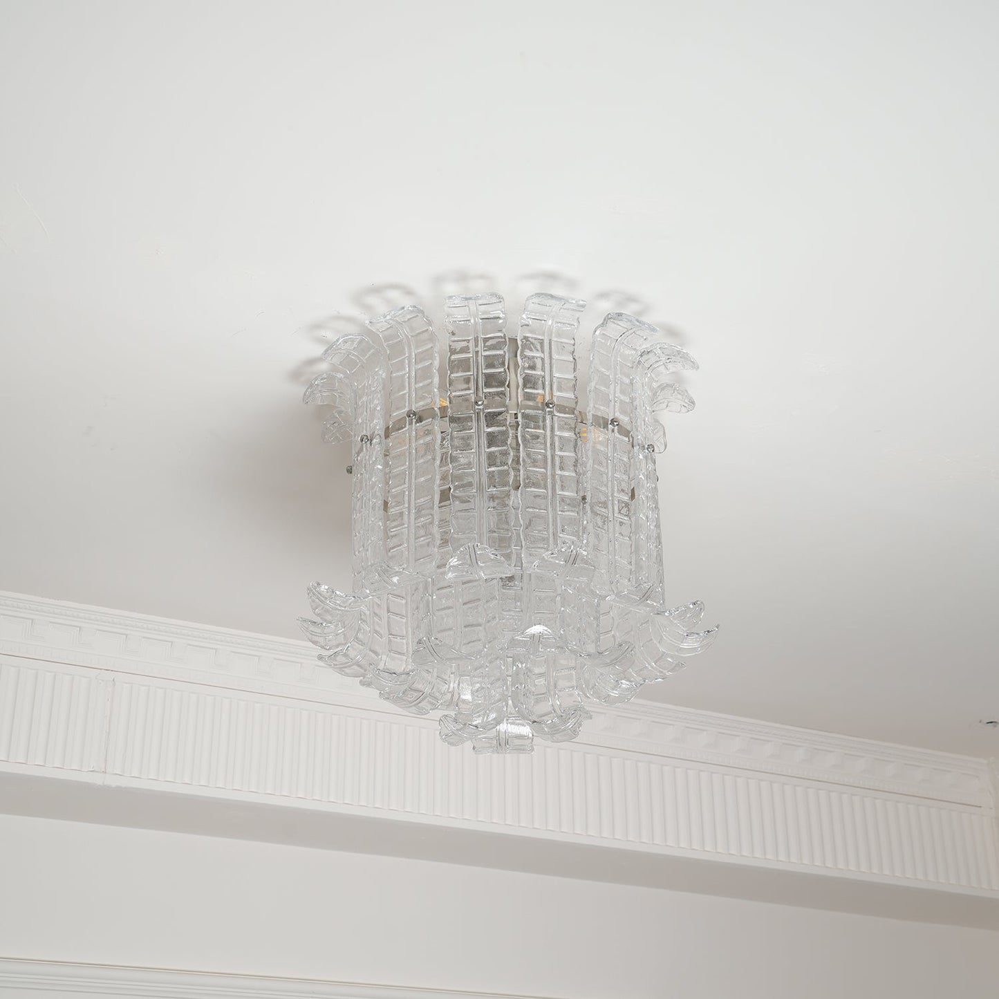 Calista Murano Glass Flushmount