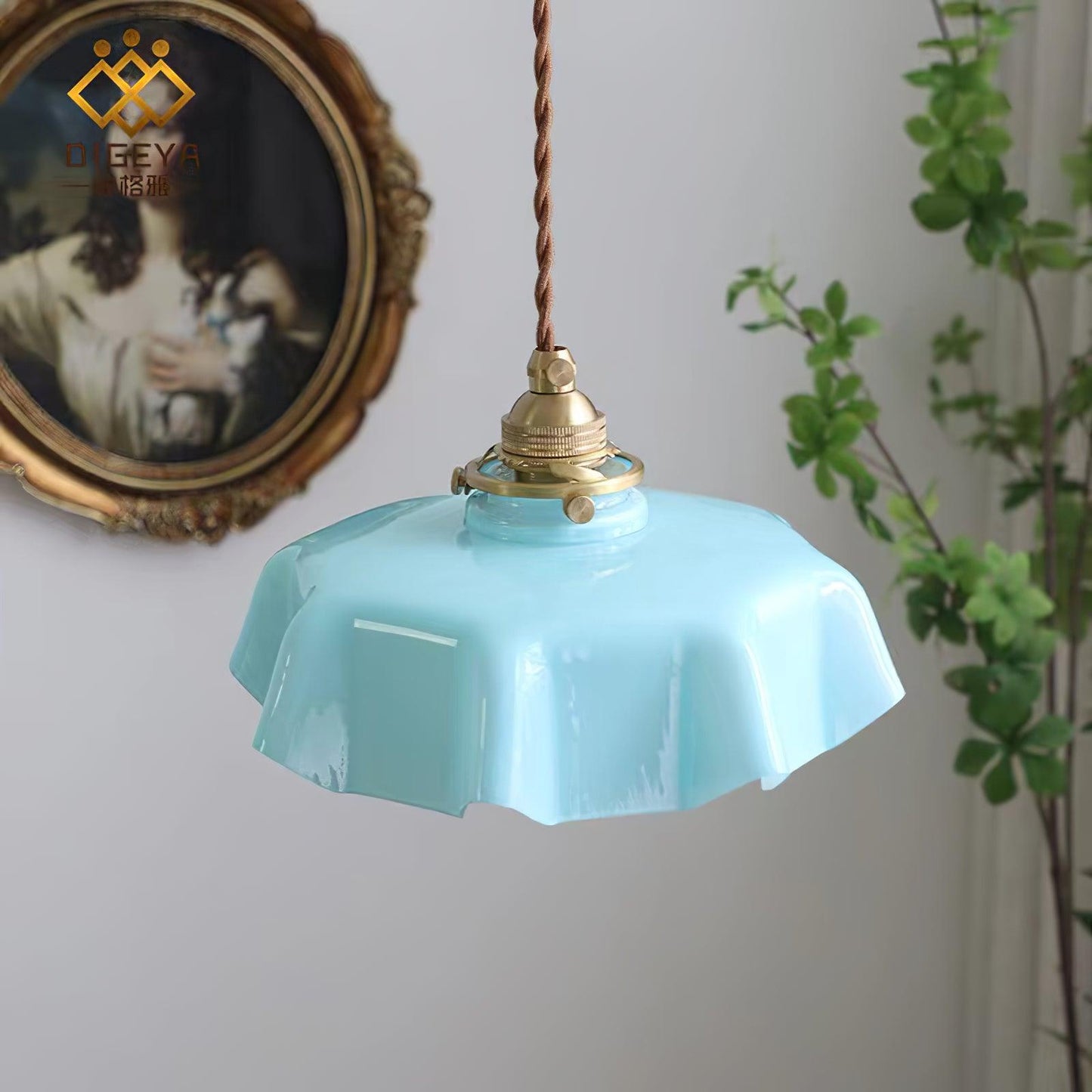 French Flower Pendant Light