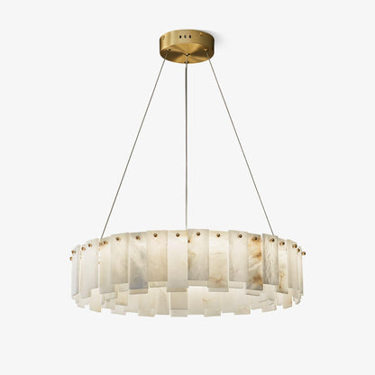 Celestial Alabaster Round Chandelier