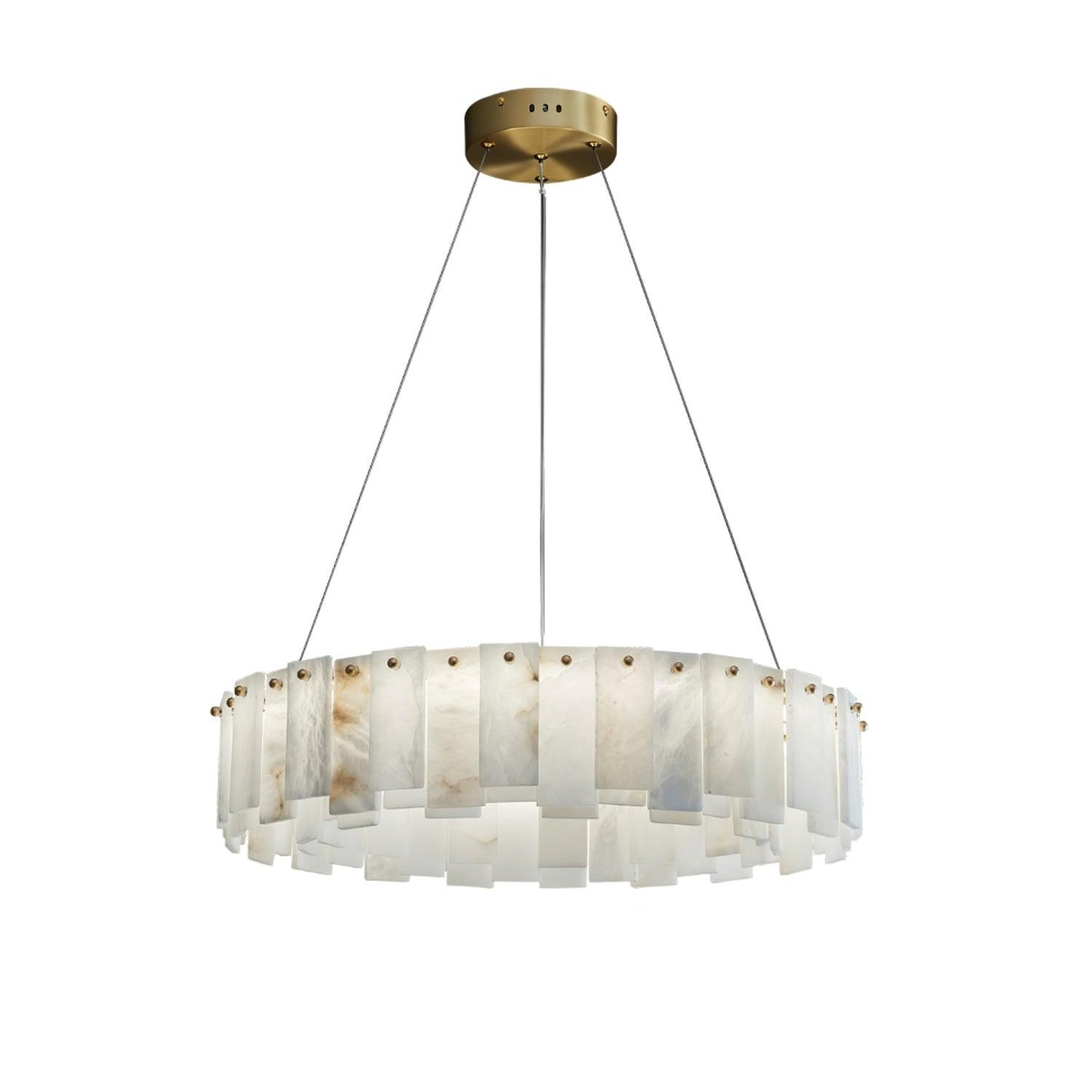 Celestial Alabaster Round Chandelier