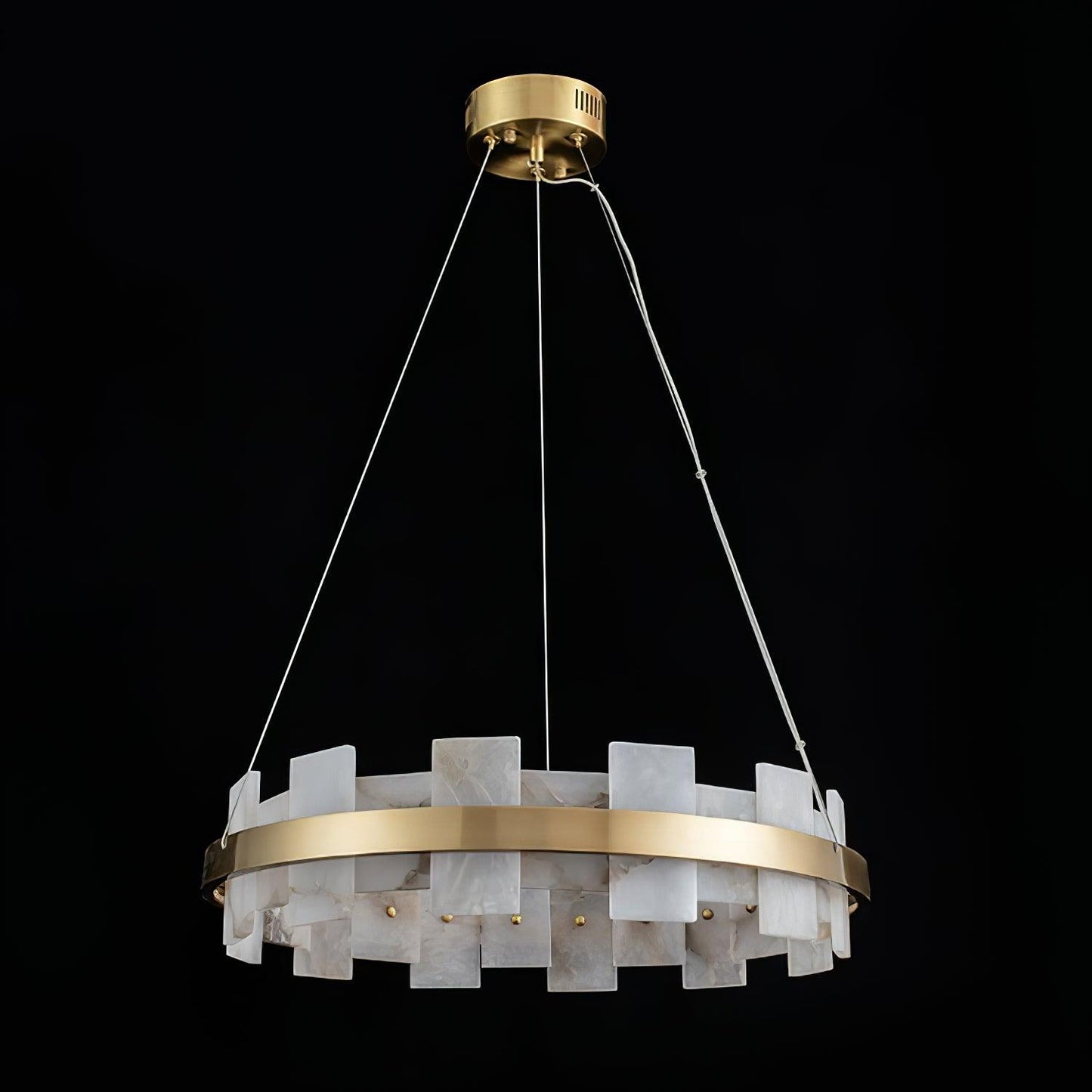 Alabaster Halo Chandelier