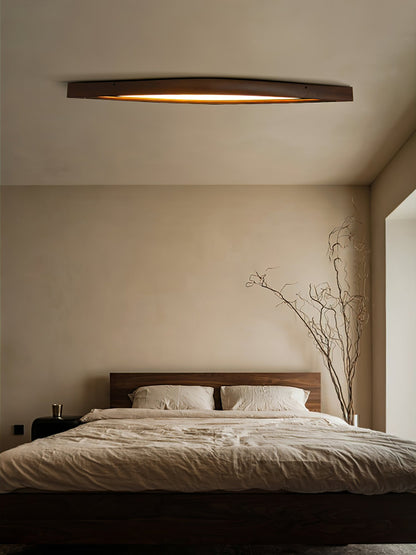 Horizon Linear Wood Ceiling Lamp