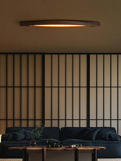 Horizon Linear Wood Ceiling Lamp