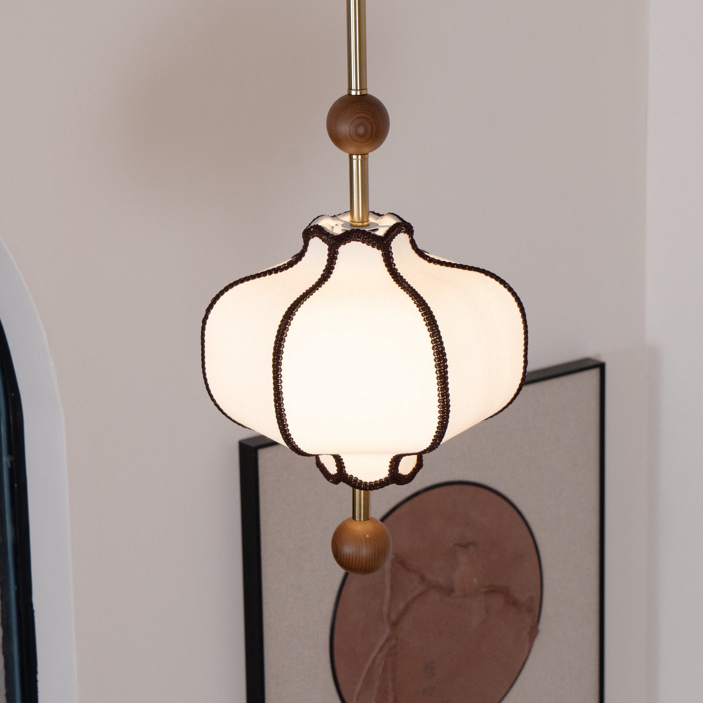 Lantern Fabric Pendant Light