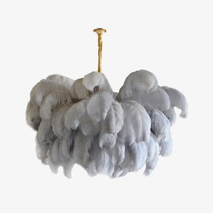 Ostrich Feather Chandelier