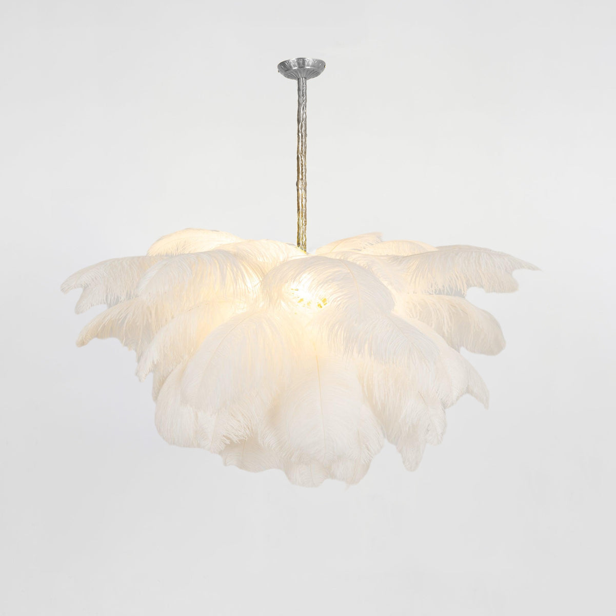 Ostrich Feather Chandelier