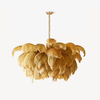 Ostrich Feather Chandelier