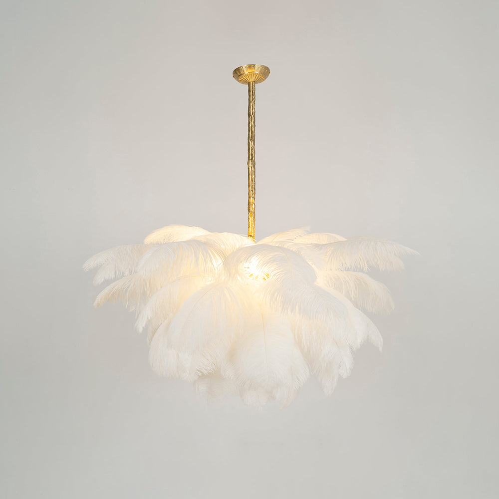 Ostrich Feather Chandelier