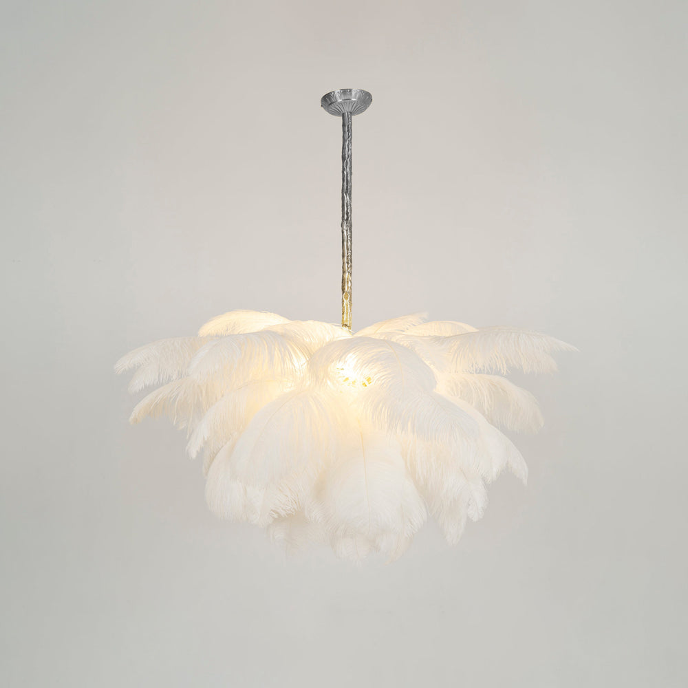 Ostrich Feather Chandelier