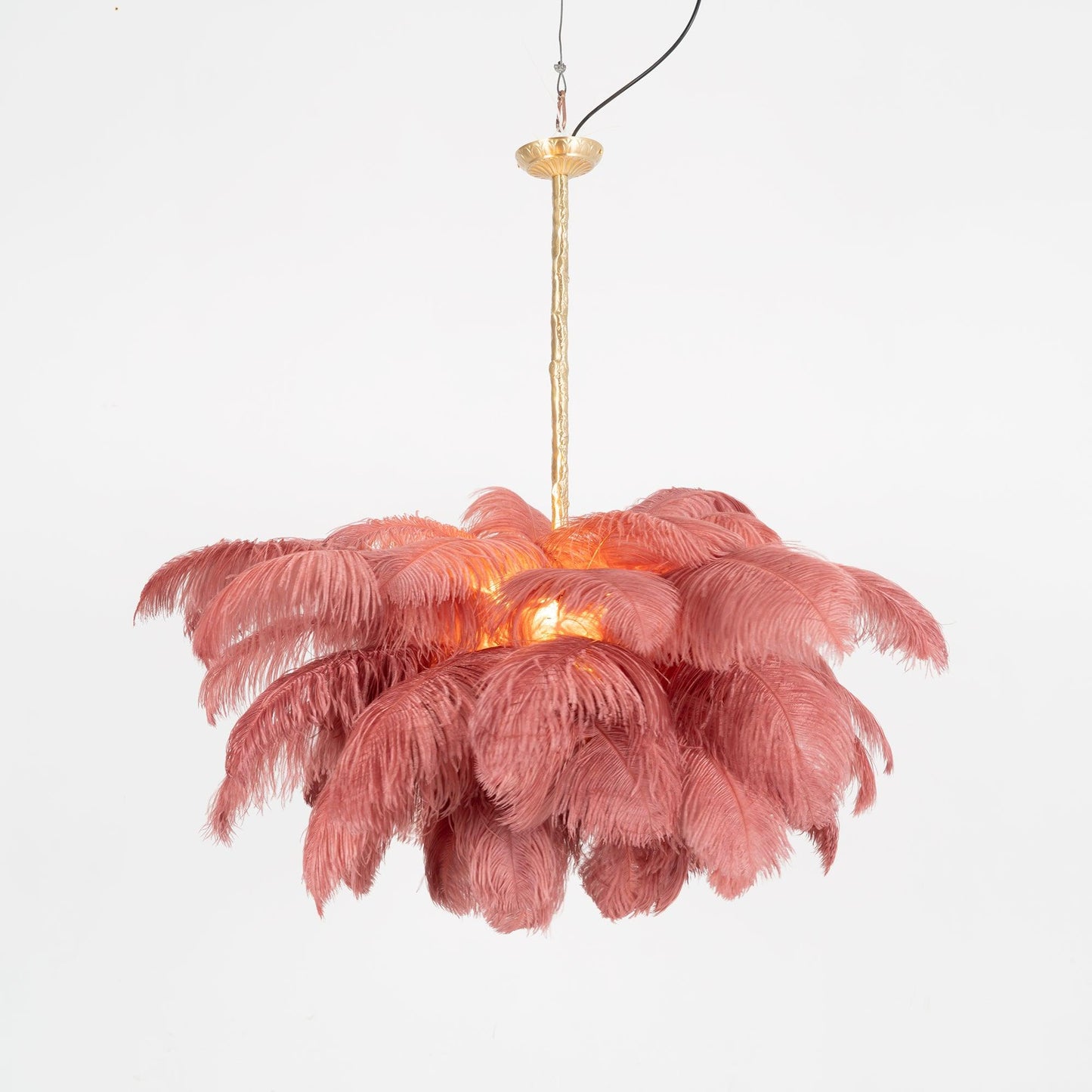 Ostrich Feather Chandelier