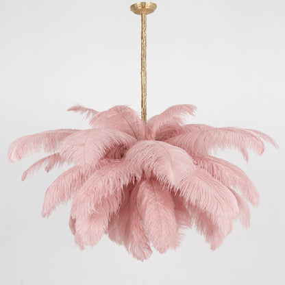 Ostrich Feather Chandelier