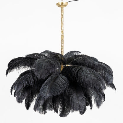 Ostrich Feather Chandelier