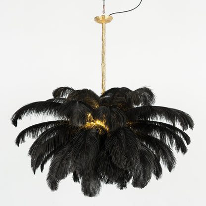 Ostrich Feather Chandelier