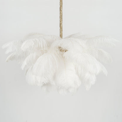 Ostrich Feather Chandelier