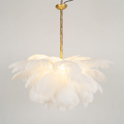 Ostrich Feather Chandelier