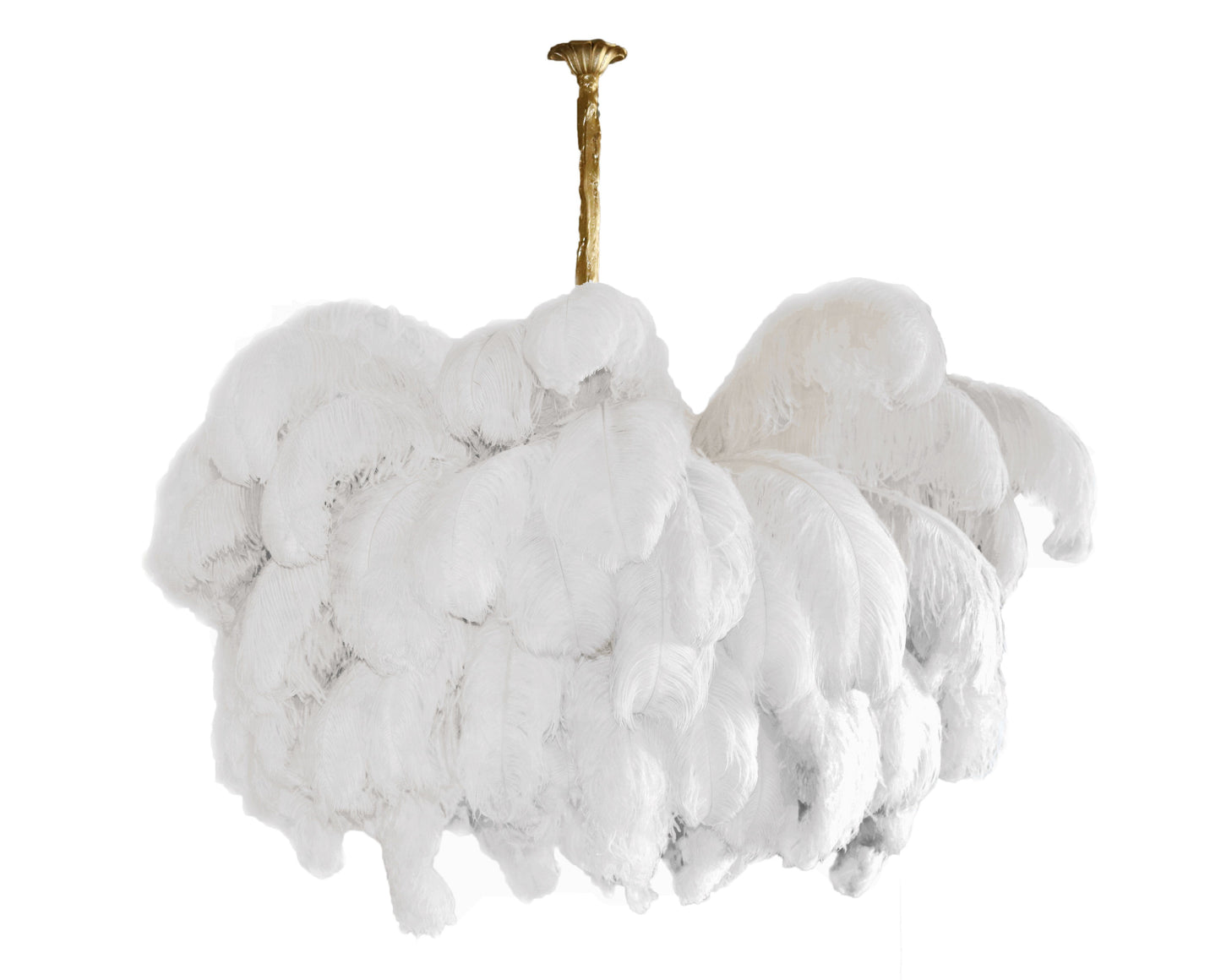 Ostrich Feather Chandelier