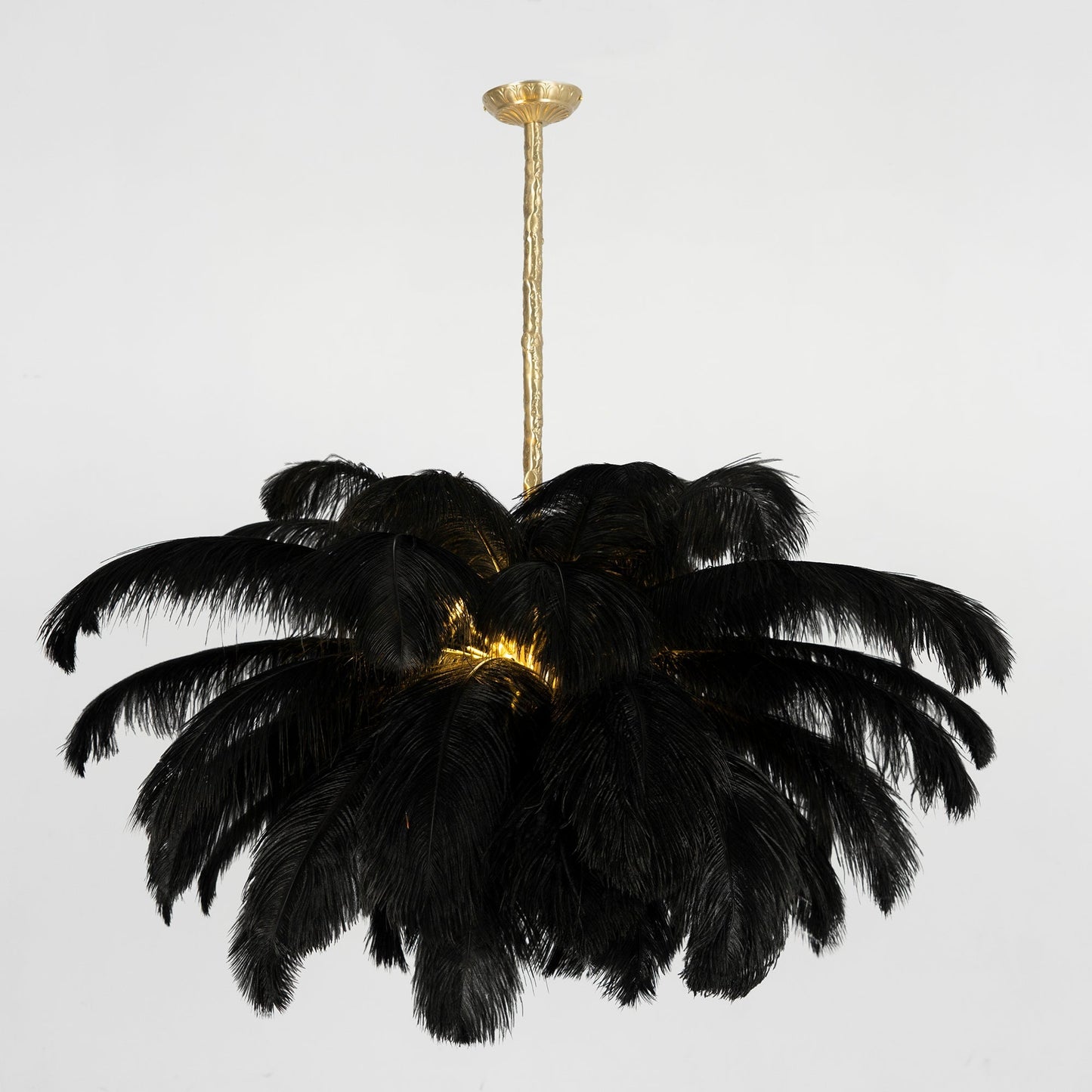 Ostrich Feather Chandelier