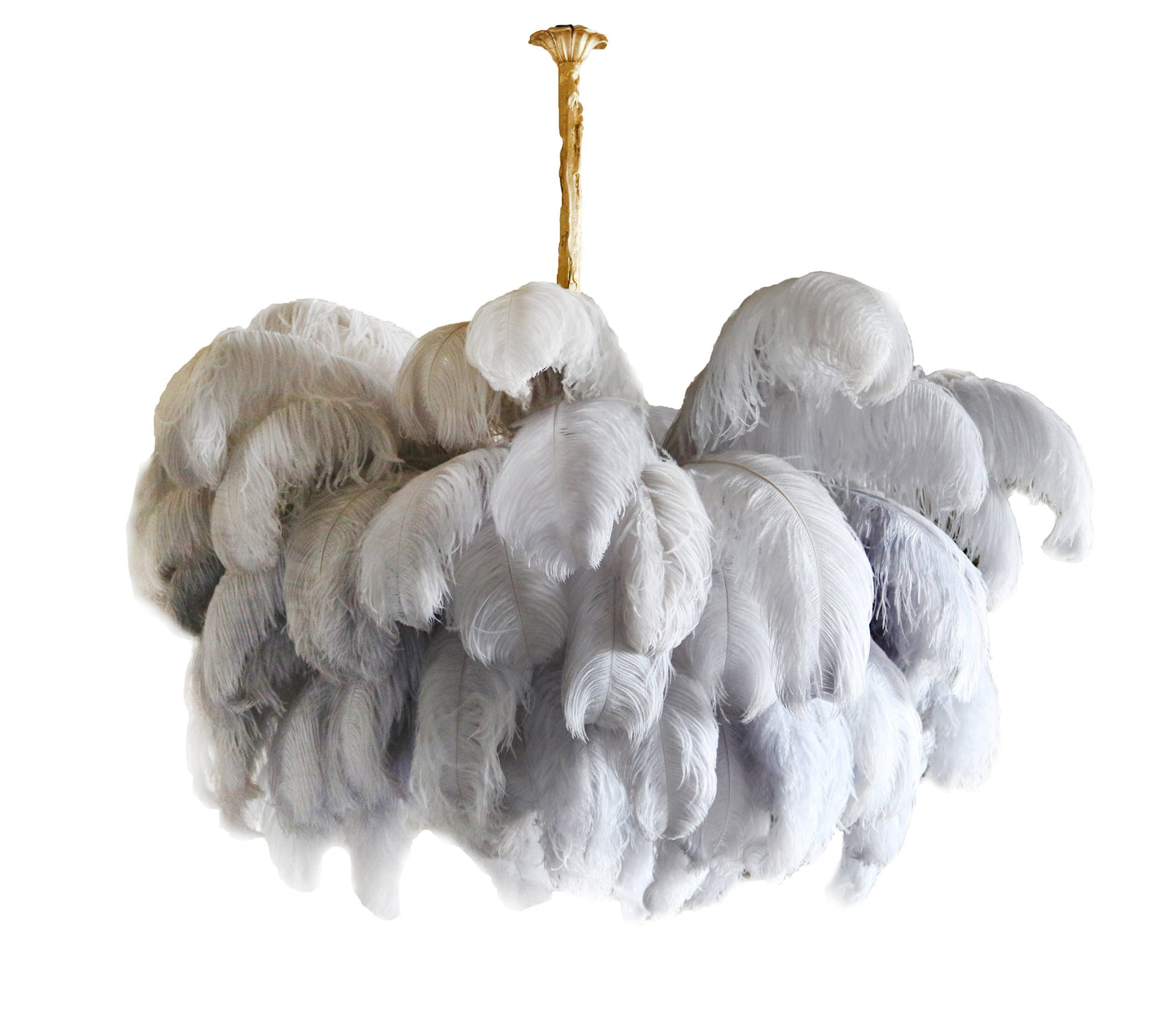 Ostrich Feather Chandelier