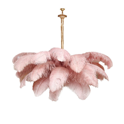 Ostrich Feather Chandelier