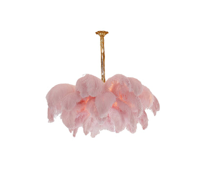 Ostrich Feather Chandelier