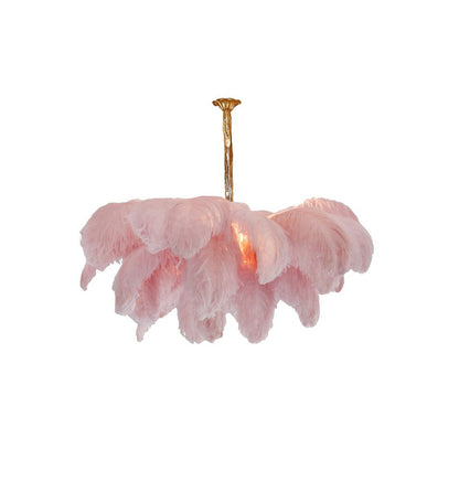 Ostrich Feather Chandelier