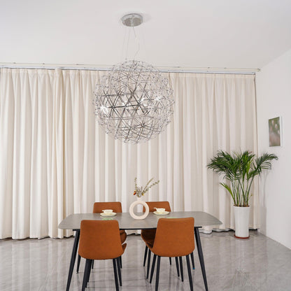 Silver Spark Ball Pendant Light