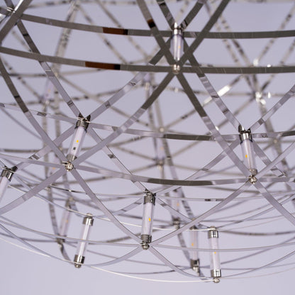 Silver Spark Ball Pendant Light